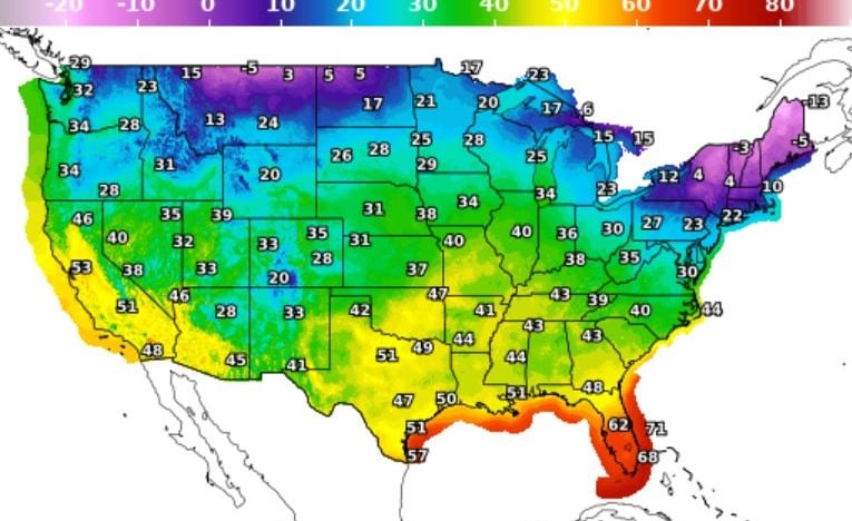 Clima de hoy en EE.UU.: cuándo vuelve el frente de frío polar y el pronóstico de este jueves 30 de enero