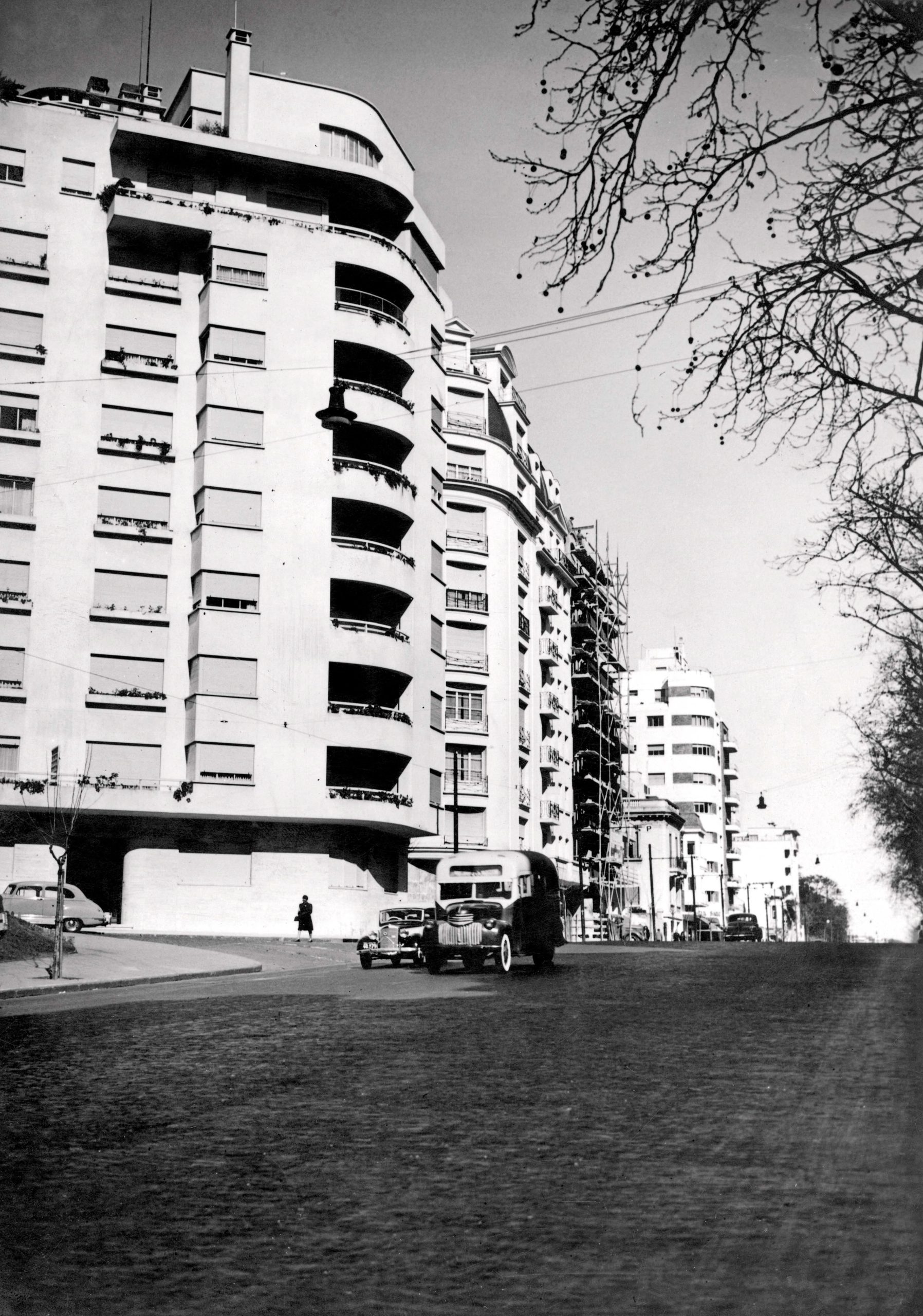 Avenida Juramento, justo donde comienzan las Barrancas de Belgrano.