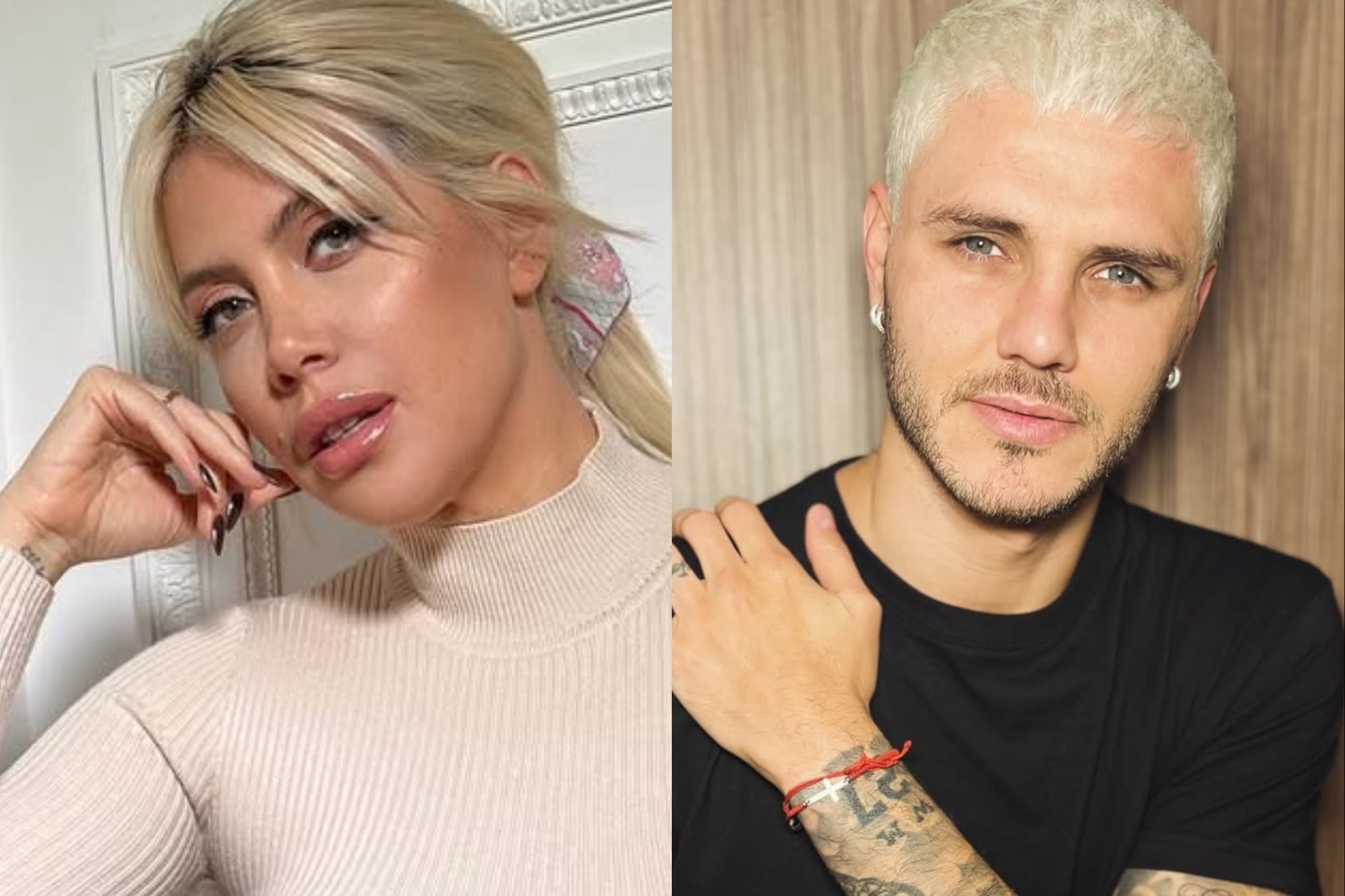 El tremendo audio de Wanda Nara y Mauro Icardi en medio del conflicto por sus hijas (Foto: Instagram @wanda_nara / @mauroicardi)