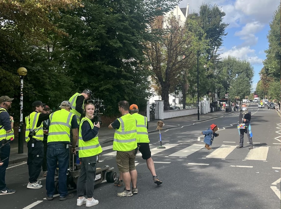 Rodaje en las calles de Londres.