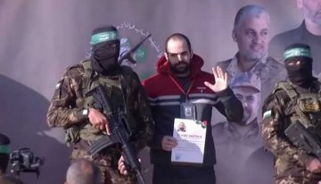 Video: así fue el momento en que Hamas liberó a Yarden Bibas, el papá de los nenes argentinos Ariel y Kfir