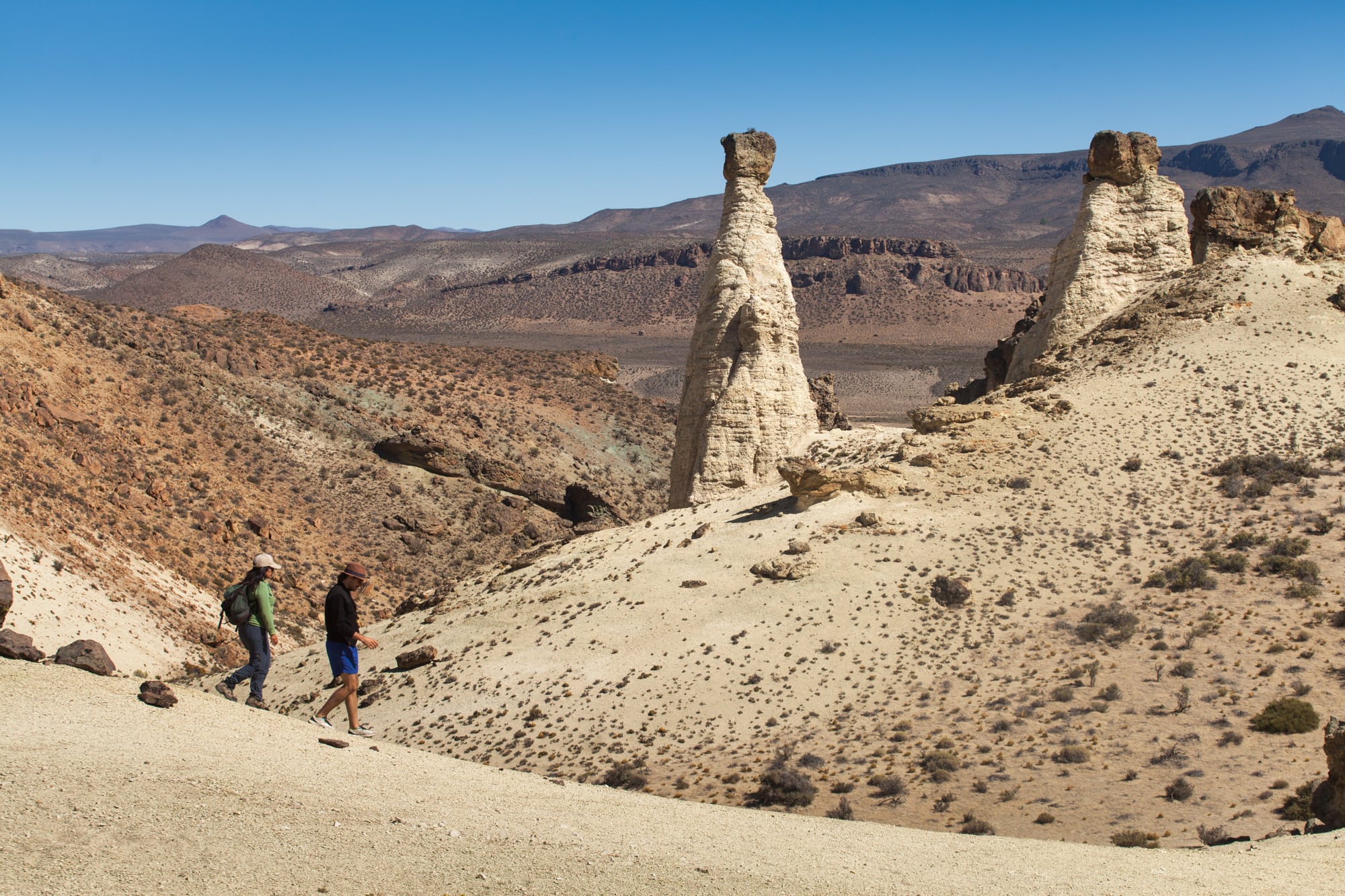 Paisaje lunar en Chubut.