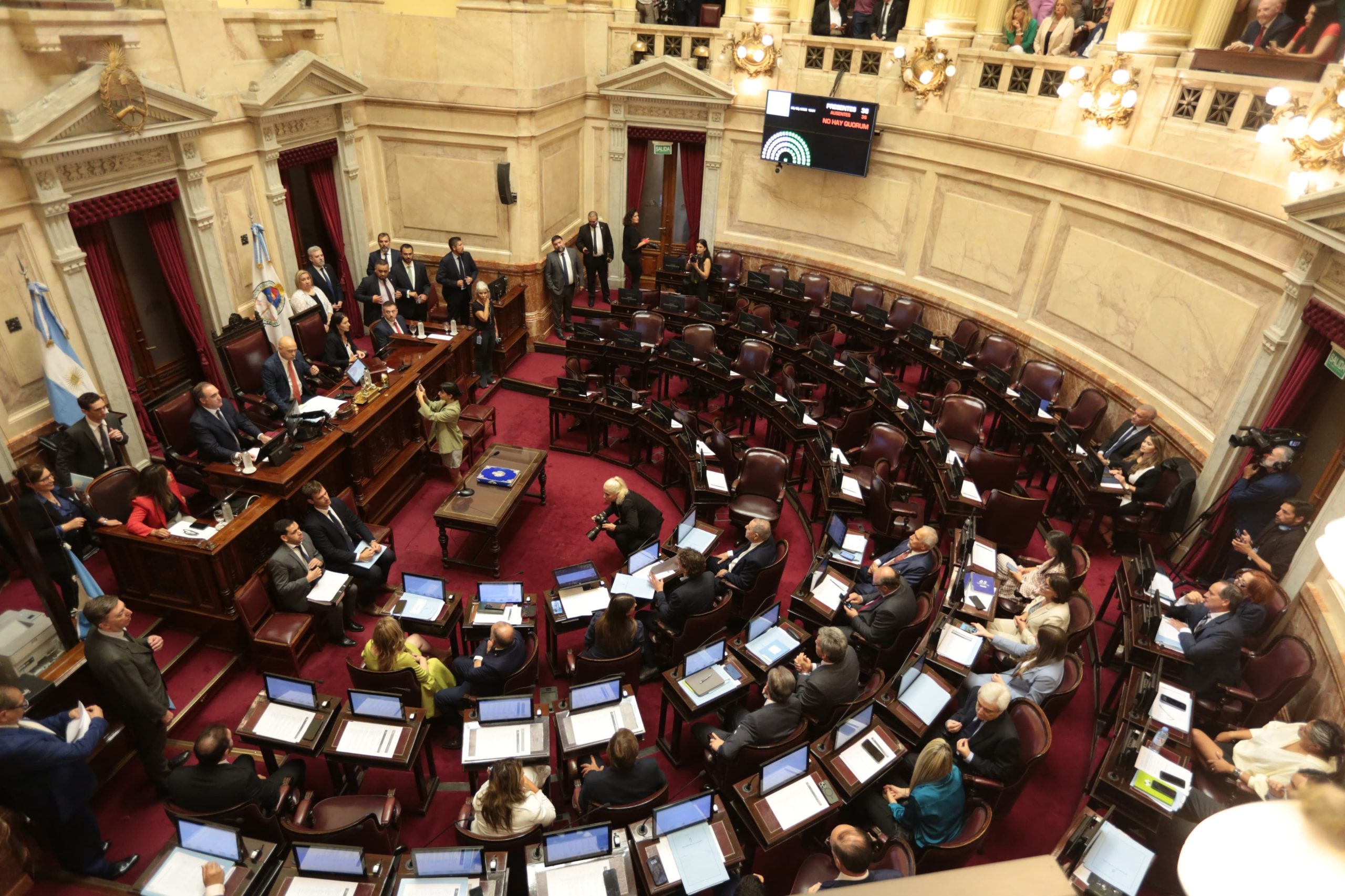 Hubo quorum en el Senado 