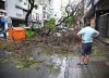 Las fotos del sorprendente temporal que azotó a Rosario: en una hora llovió lo que llueve en un mes