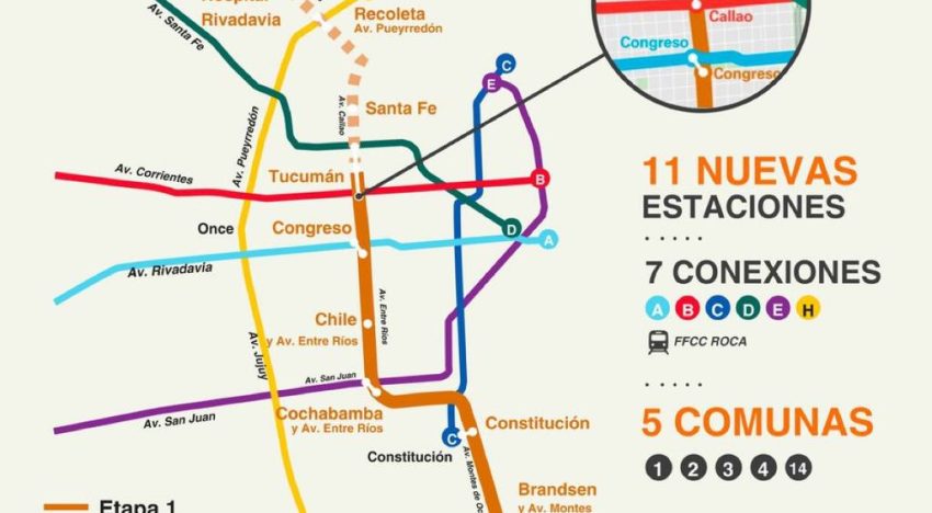 Con críticas a Milei, Jorge Macri anunció la licitación de la línea F de subte