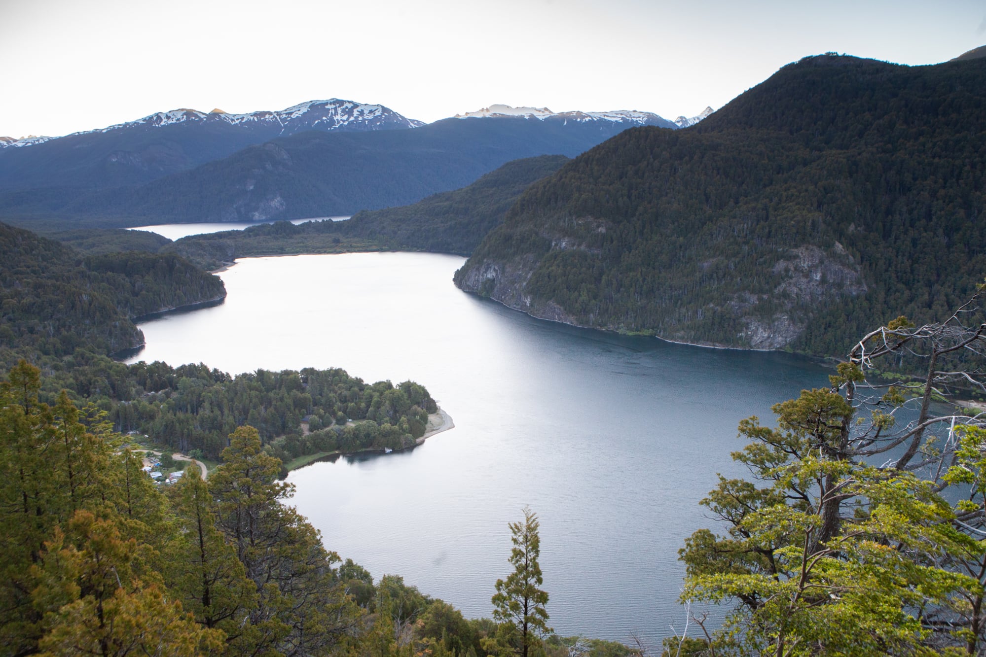 Atardecer desde el mirador de Lago Verde.