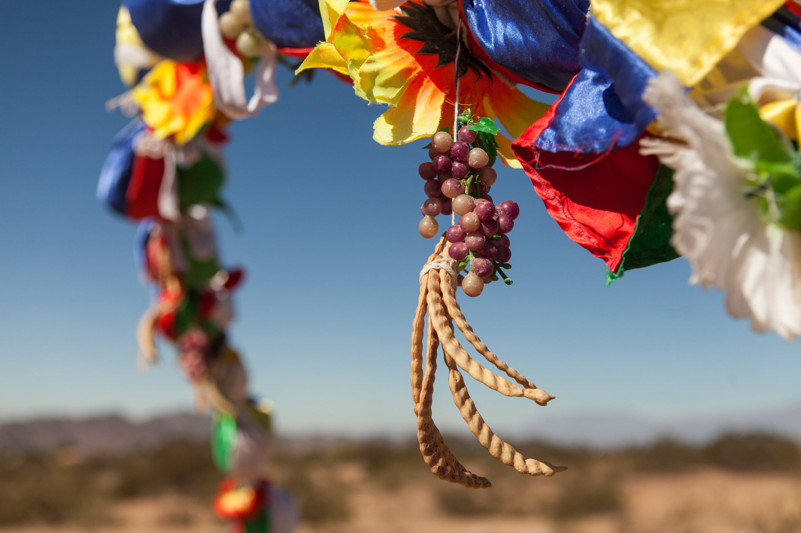 Detalle de un arco chayero, elemento clave durante los topamientos.