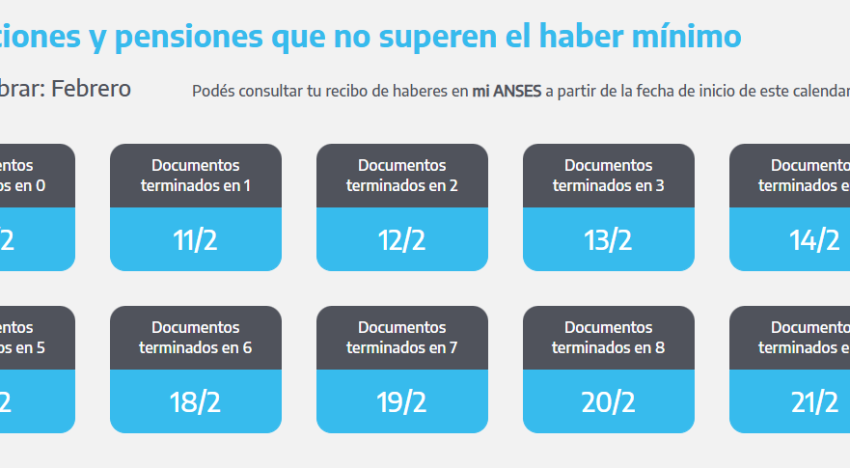 ANSES cuándo cobro: el cronograma de pagos de este viernes 21 de febrero