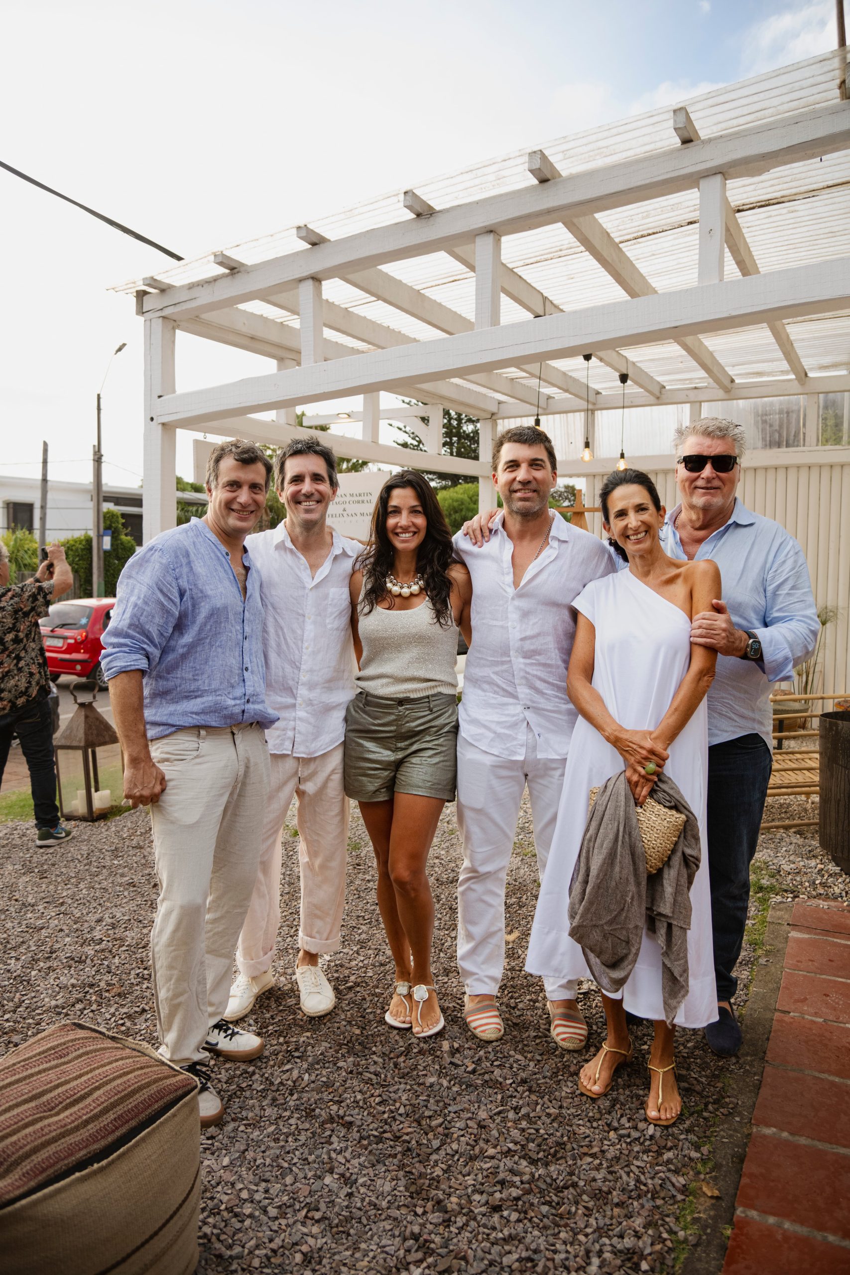 Santiago Corral, Félix San Martín, Clara de Alzaga, Martín Lubrano, Uschi y Eduardo Lubrano