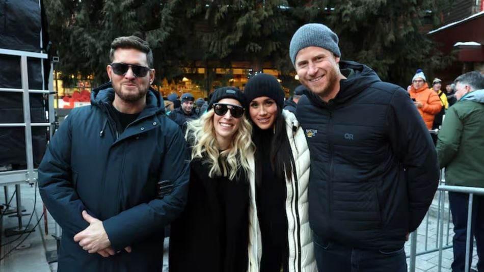 Los duques junto a Michael Bublé y Luisana Lopilato. 