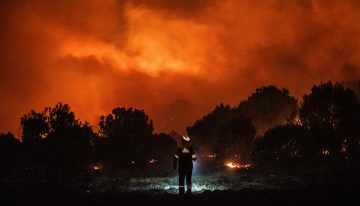 Neuquén registra el incendio forestal más grande de su historia y el viento complica las tareas para combatirlo