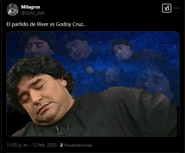 Los memes del empate de River Plate con Godoy Cruz. (Foto: X)