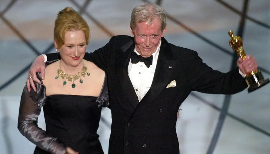 Meryl Streep junto a Peter O'Toole en 2003