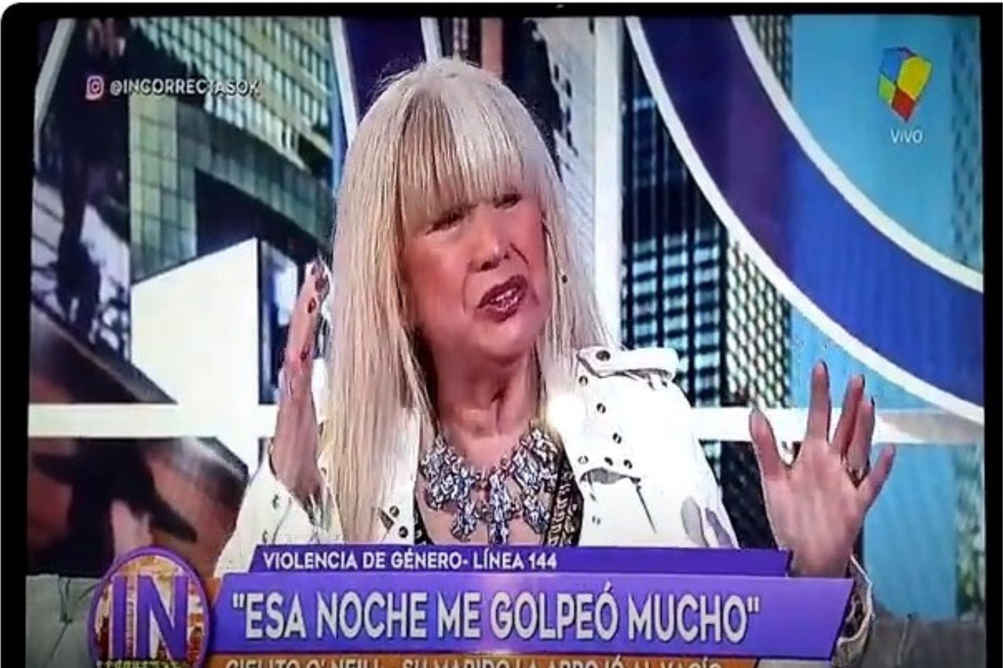 En el programa Con Moria, Eva O'Neill recuerda la noche en que Locati la arrojó por la ventana del hotel Odeon en 1980