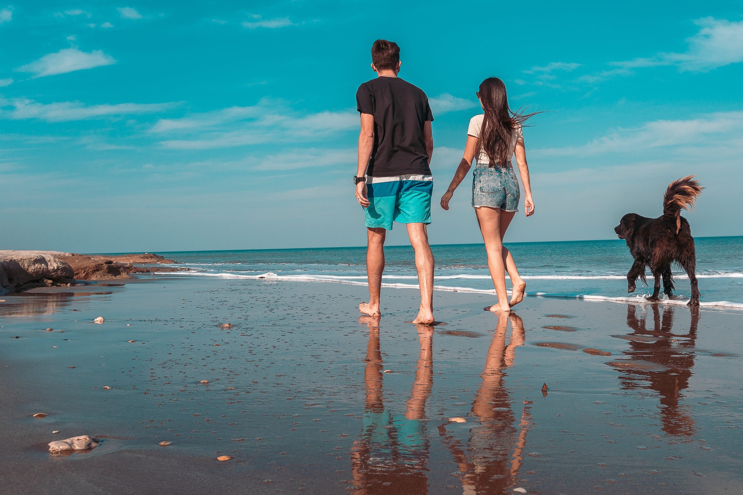 La playa es ideal para salir a caminar.