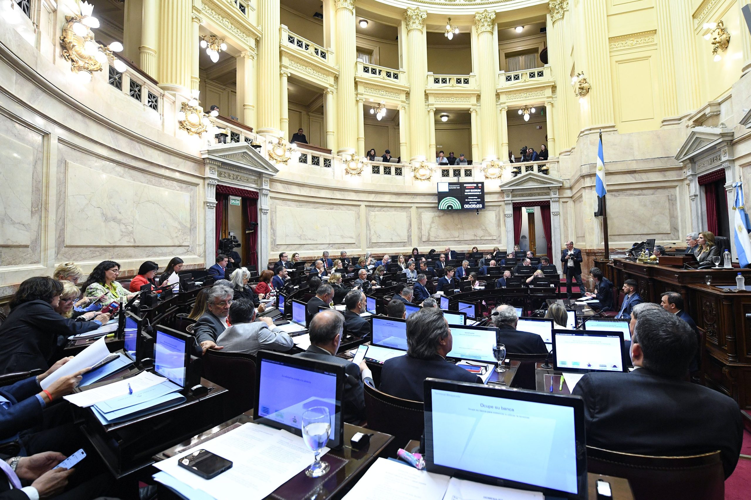 El Senado debatirá la suspensión de las PASO. (Foto: Celeste Salguero / Comunicación Senado)