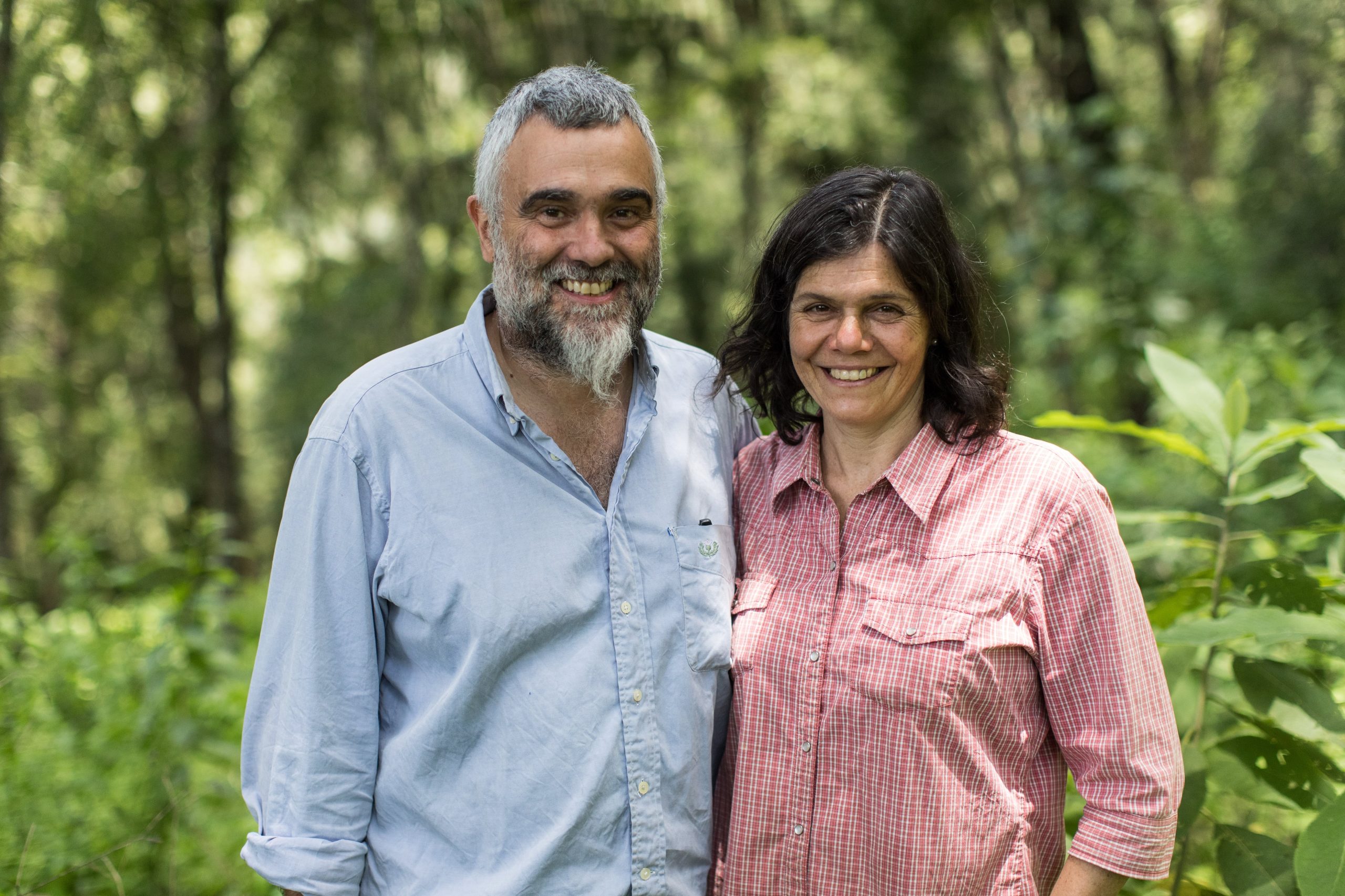 Los propietarios de Aldea Luna: Martín Baldoni y Elizabeth Amar.