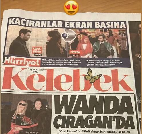 Wanda Nara fue tapa de diario en Turquía y presumió su fama: la portada que la destacó como “Mujer del año”