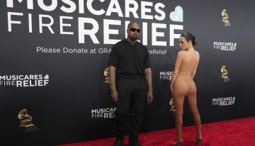 “Soy tan afortunado”. Kanye West habló sobre el polémico vestido transparente de su esposa, Bianca Censori, en los Grammy