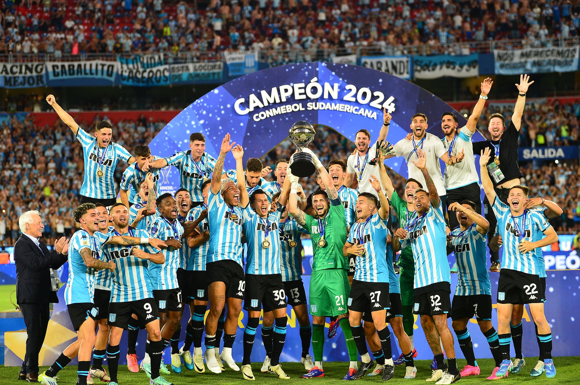 Racing ganó la Sudamericana 2024 y eso le valió ingresar directamente a la Libertadores 2025