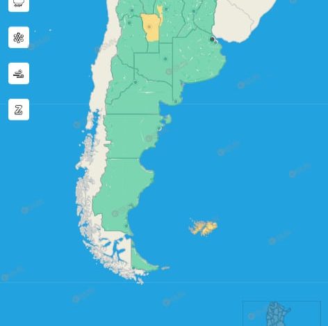 Hay alerta amarilla por tormentas y viento para este martes 11 de marzo: las provincias afectadas