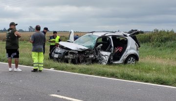 Trágico accidente: una mujer de 82 años murió tras chocar de frente contra otro vehículo en la Ruta Nacional 7