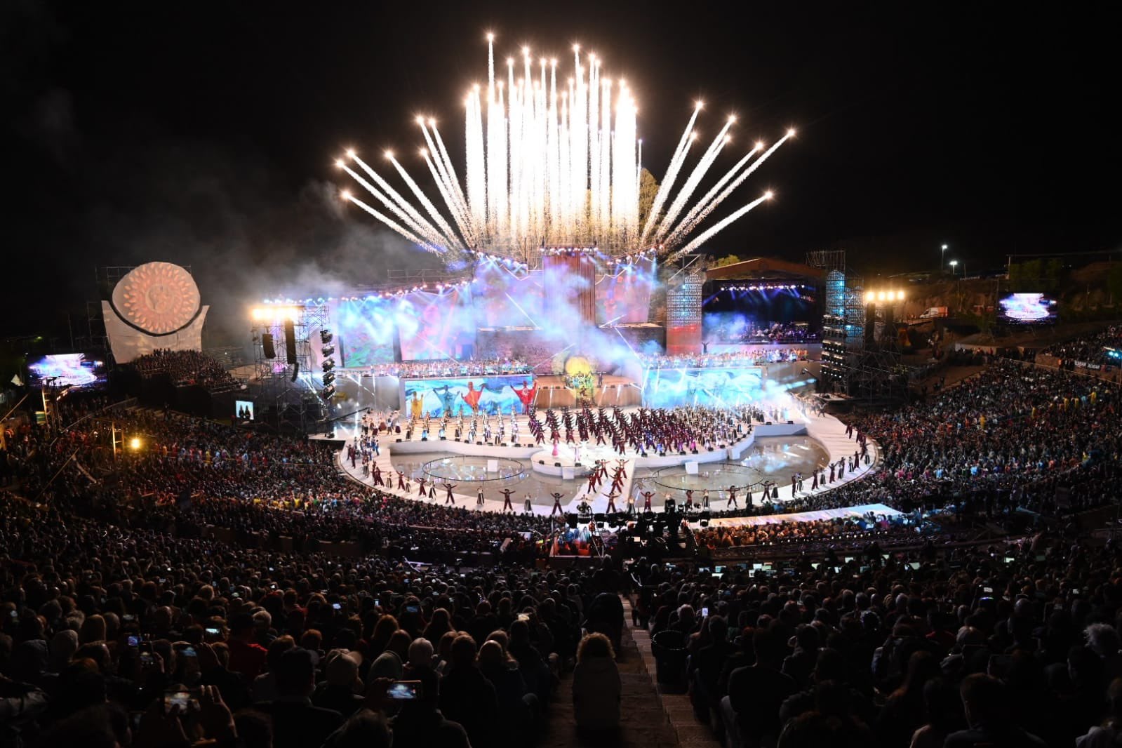 La celebración de la Fiesta de la Vendimia, en Mendoza