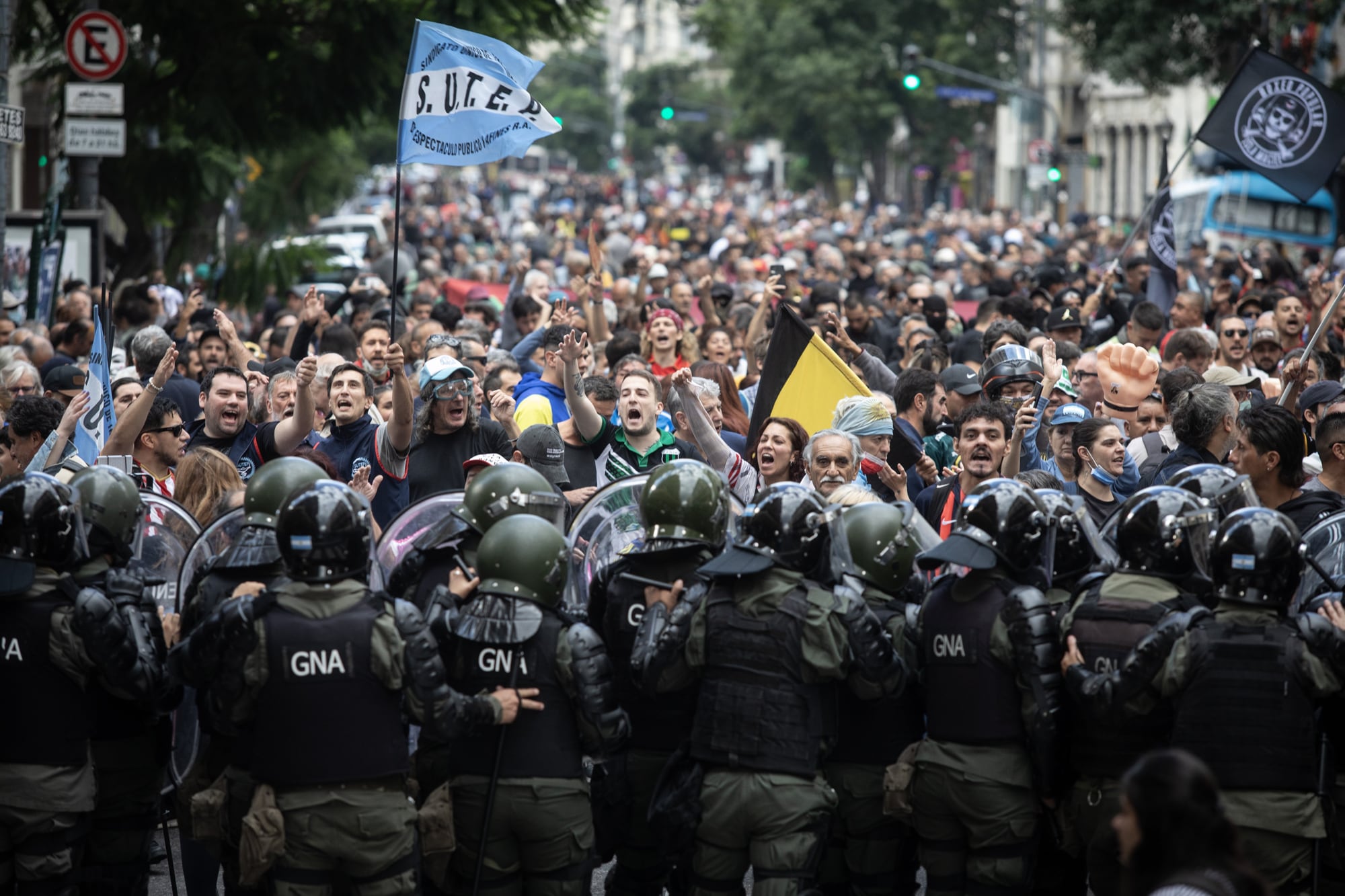 La CGT se manifestó sobre la represión a los jubilados del miércoles pasado 