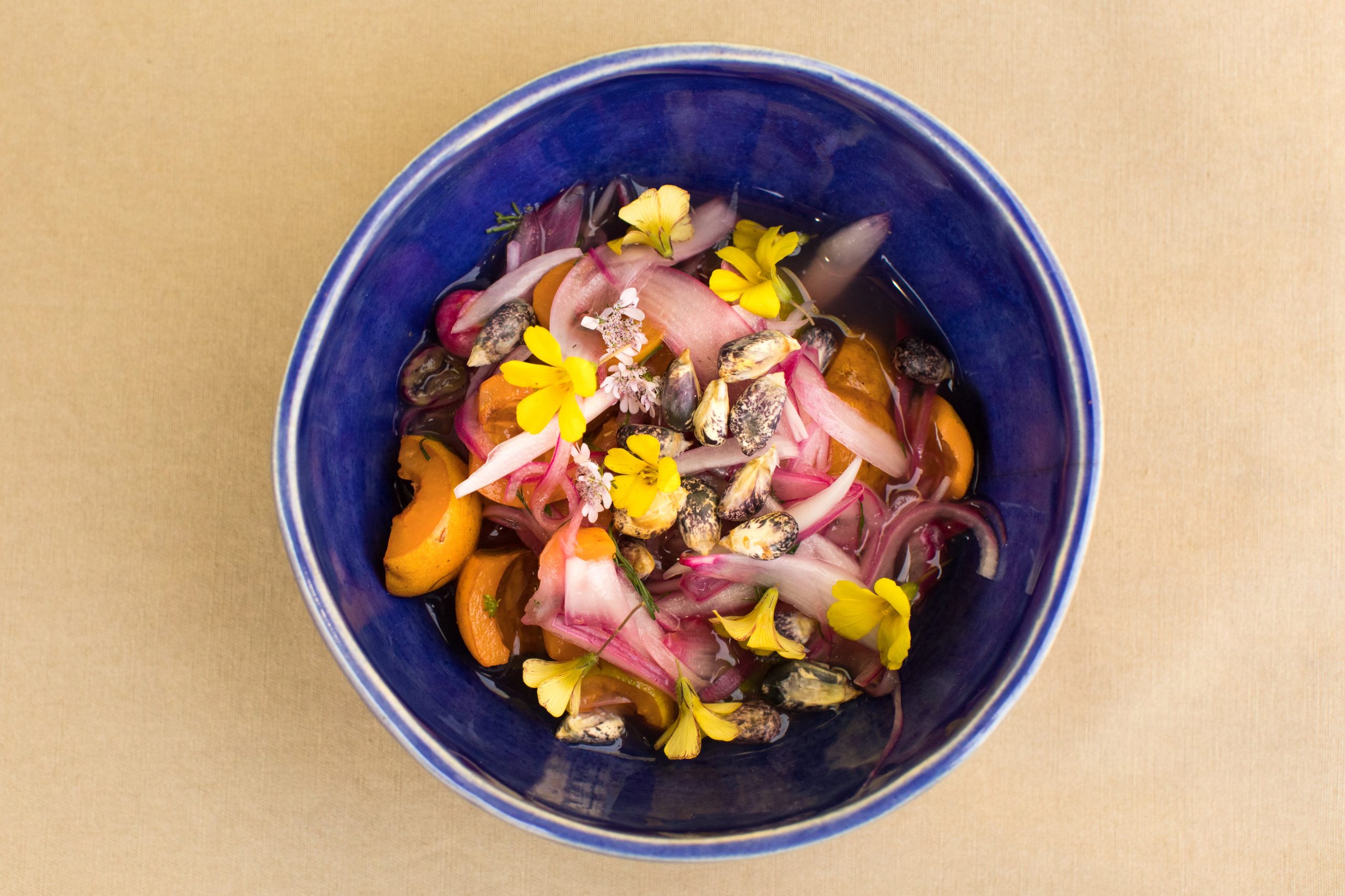 Ceviche de níspero.