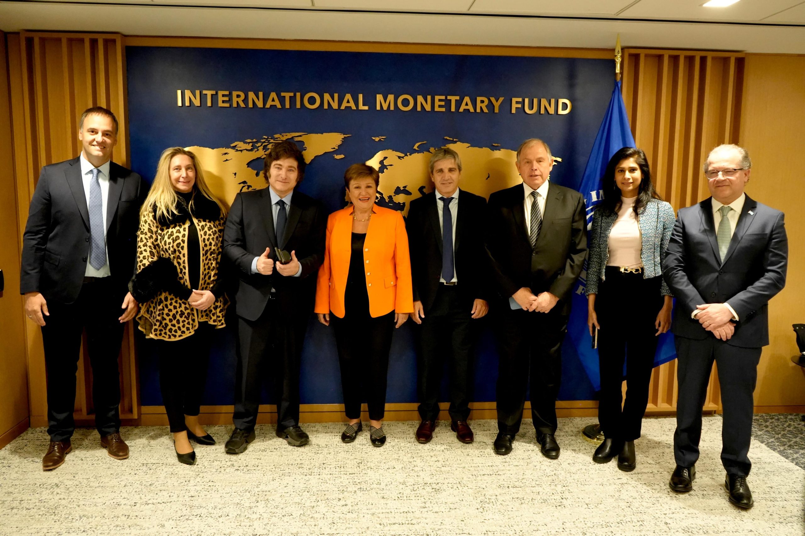 El presidente Javier Milei, junto con su equipo, pisó en febrero por primera vez el cuartel general del Fondo Monetario Internacional (FMI)