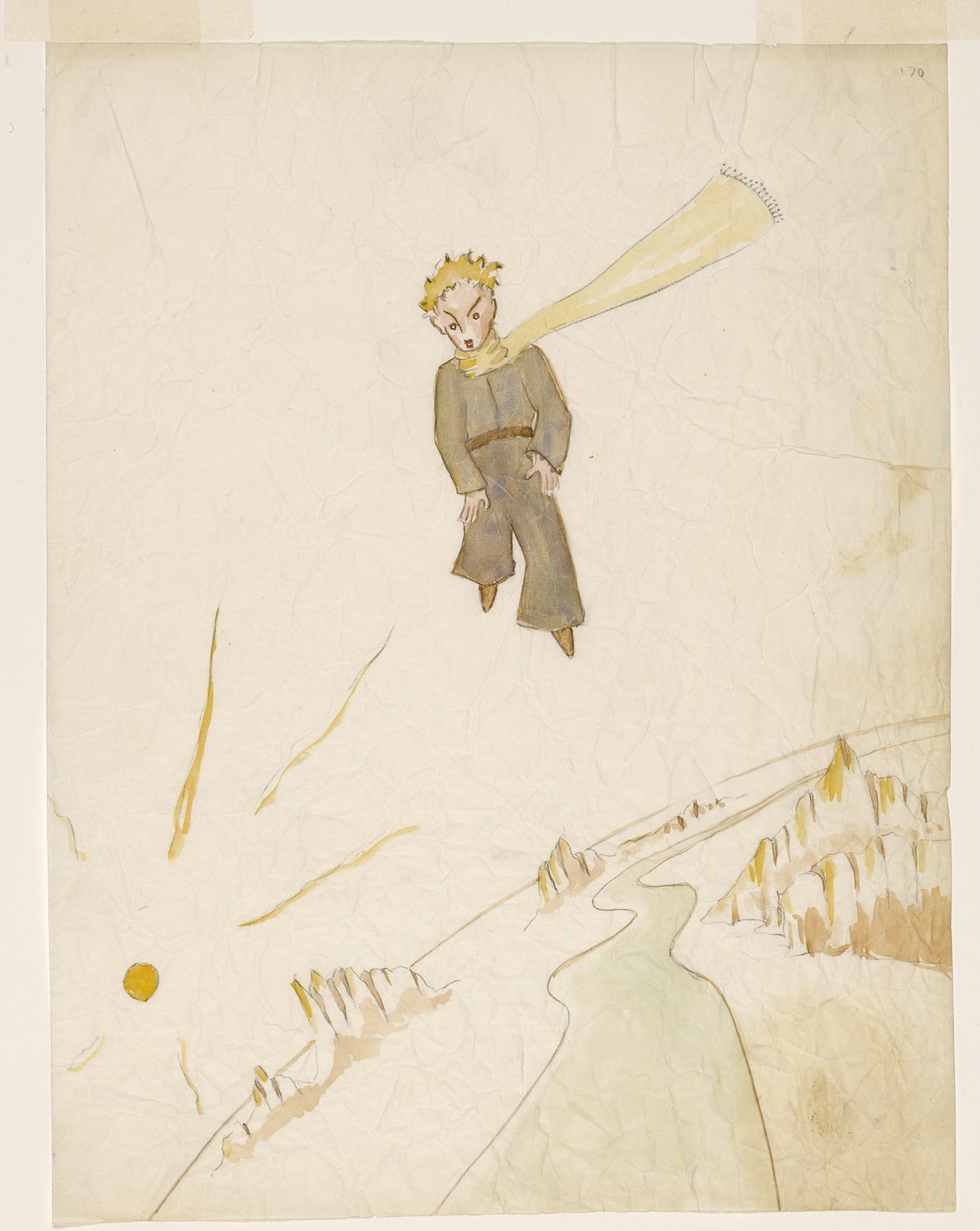 Dibujo original de El principito de Antoine de Saint Exupéry (1942).