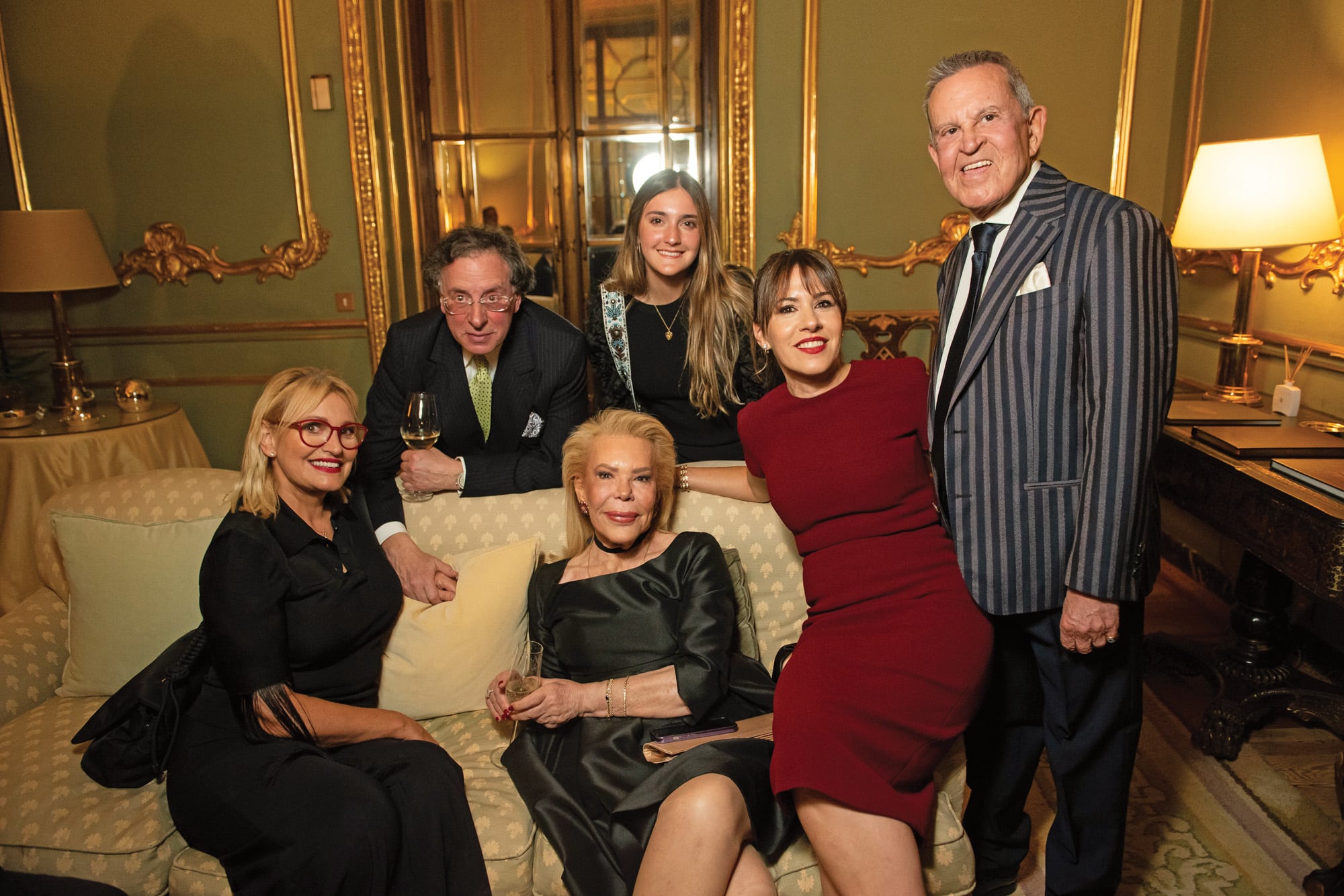 Ainhoa Arteta, Marina Dodero y su hija, Carminne Dodero, y Josemi Rodríguez Sieiro.