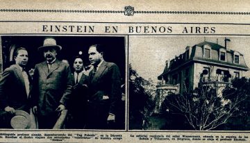 A cien años de su visita, Einstein vuelve a la Manzana de las Luces