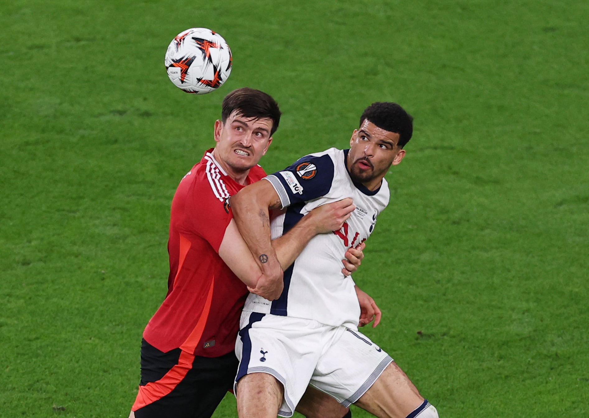 Tottenham vs Man. United por la final de la UEFA Europa League del 2025.