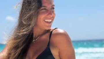 Desde el Caribe, Cinthia Fernández se mostró en microbikini total black  y minipareo “tapatodo”