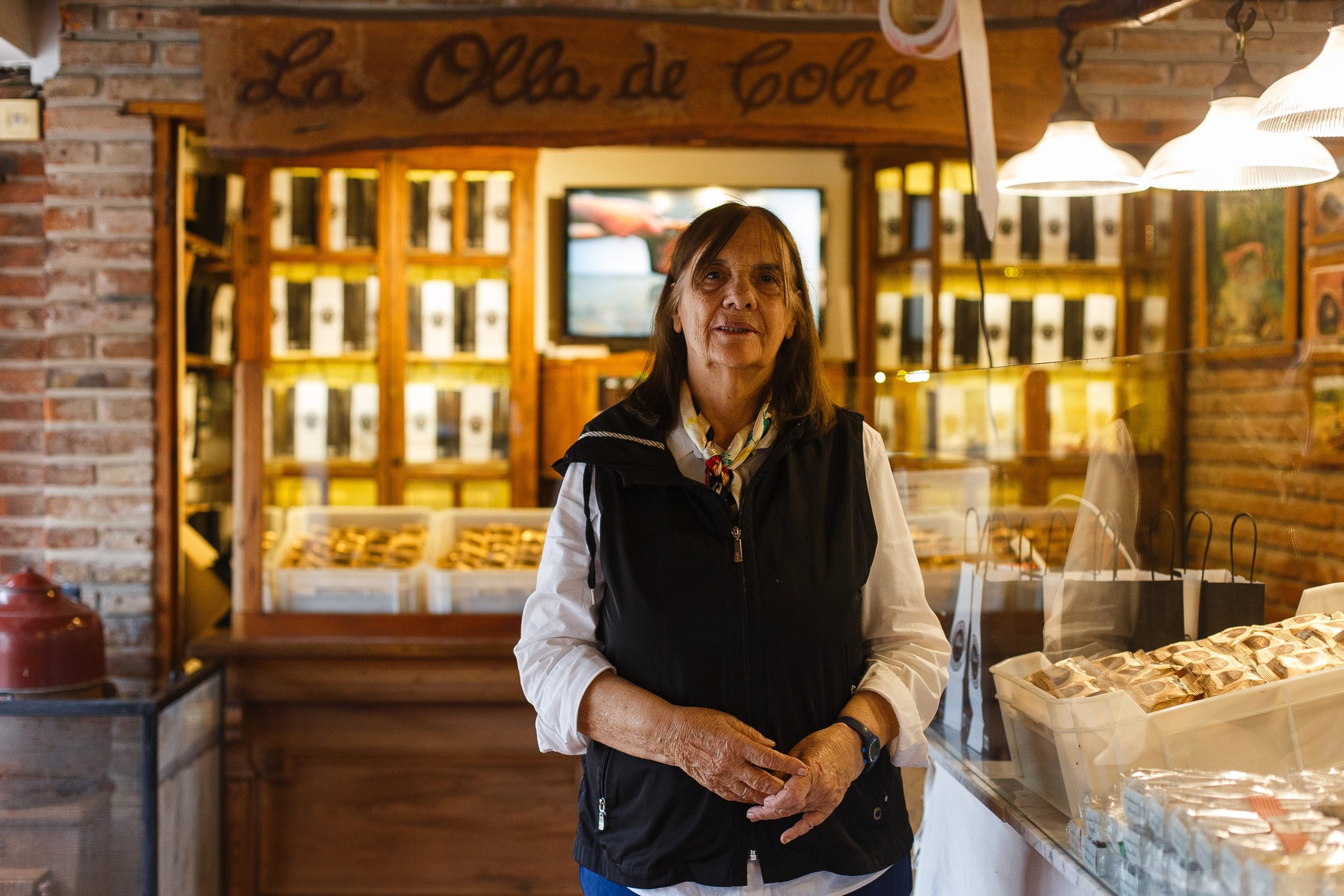 “Los arequeros somos muy resistentes. Y nosotros, con La Olla de Cobre, no nos iríamos a ningún otro lado”, dice Teresita Gabba de La Olla de Cobre.