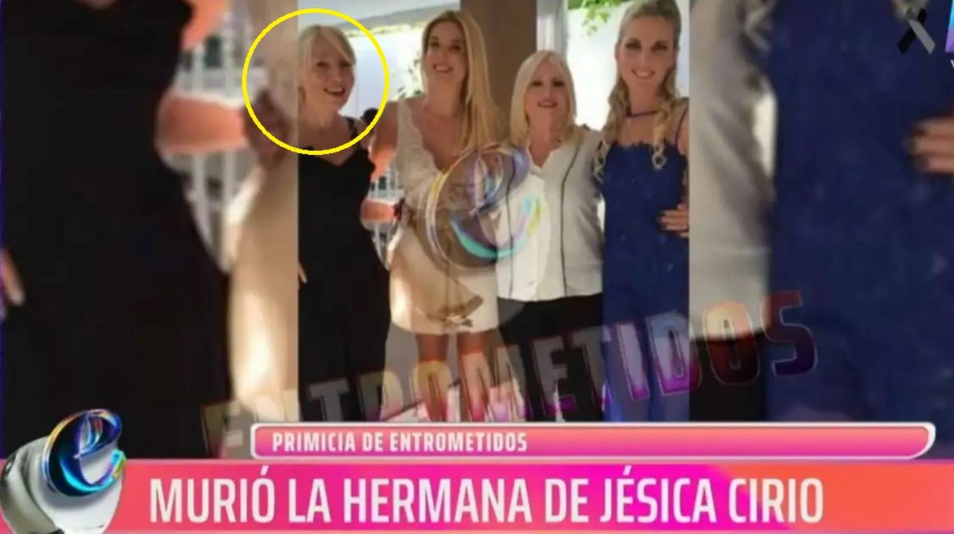 Murió la hermana mayor de Jesica Cirio. (Foto: captura de NET TV)