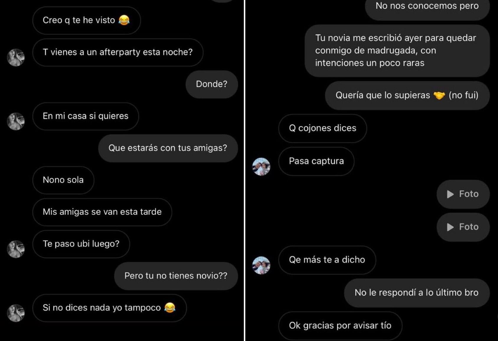 El tuitero compartió las capturas de los chats en sus redes y sus seguidores se indignaron. (Foto: X/@morodelsur)