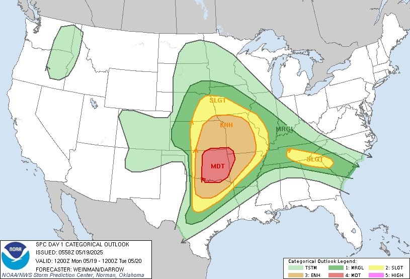 Zonas al oeste de Dallas-Fort Worth en mayor peligro: tormentas supercelulares podrían formarse por la tarde según pronósticos