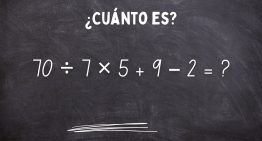 ¿Cuánto es 70 ÷ 7 × 5 + 9 – 2? El cálculo matemático que solo los más inteligentes pueden resolver en 10 segundos