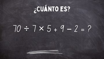 ¿Cuánto es 70 ÷ 7 × 5 + 9 – 2? El cálculo matemático que solo los más inteligentes pueden resolver en 10 segundos