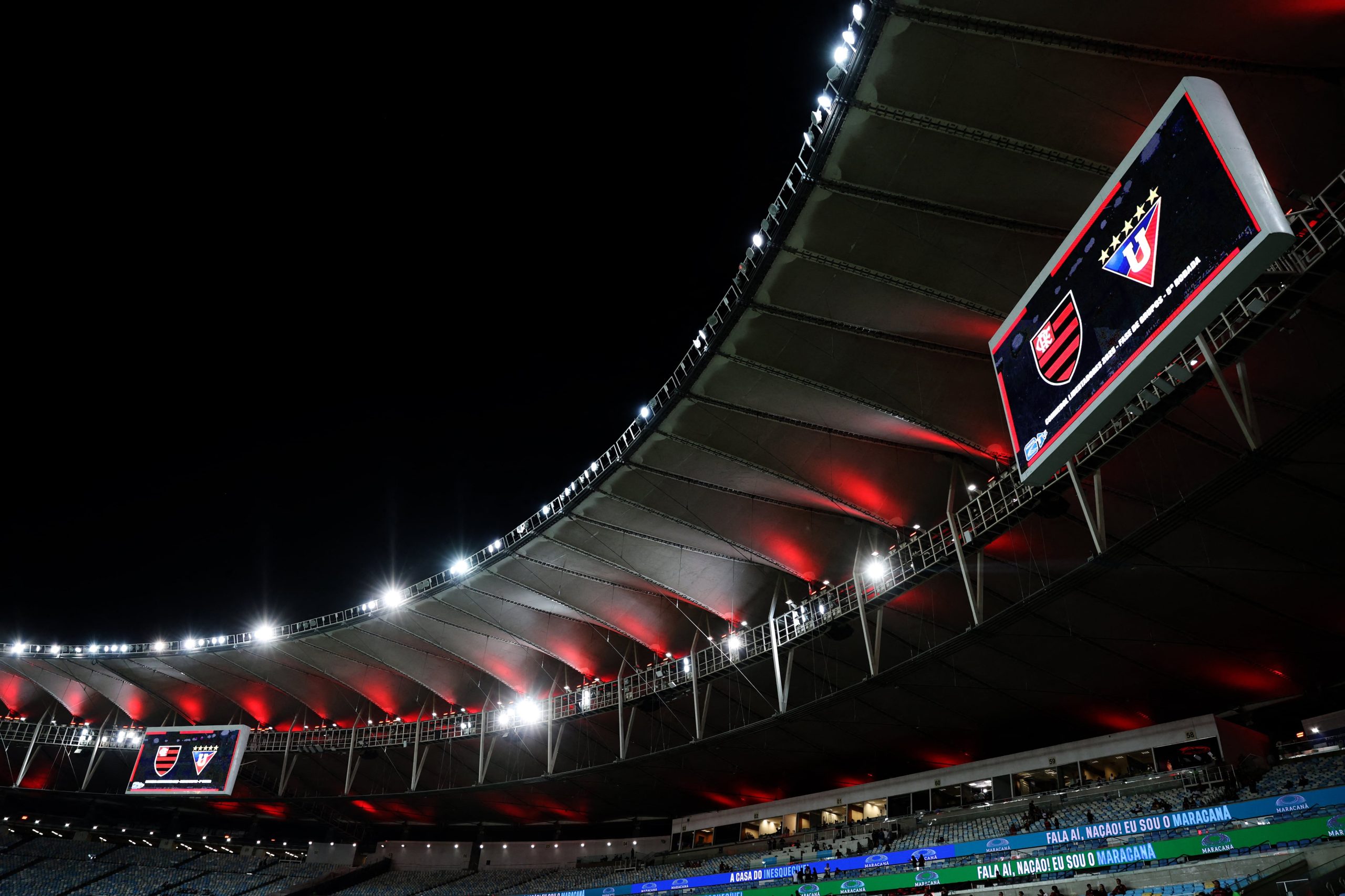 Flamengo vs LDU Quito por la fase de grupos de la Copa Libertadores del 2025.