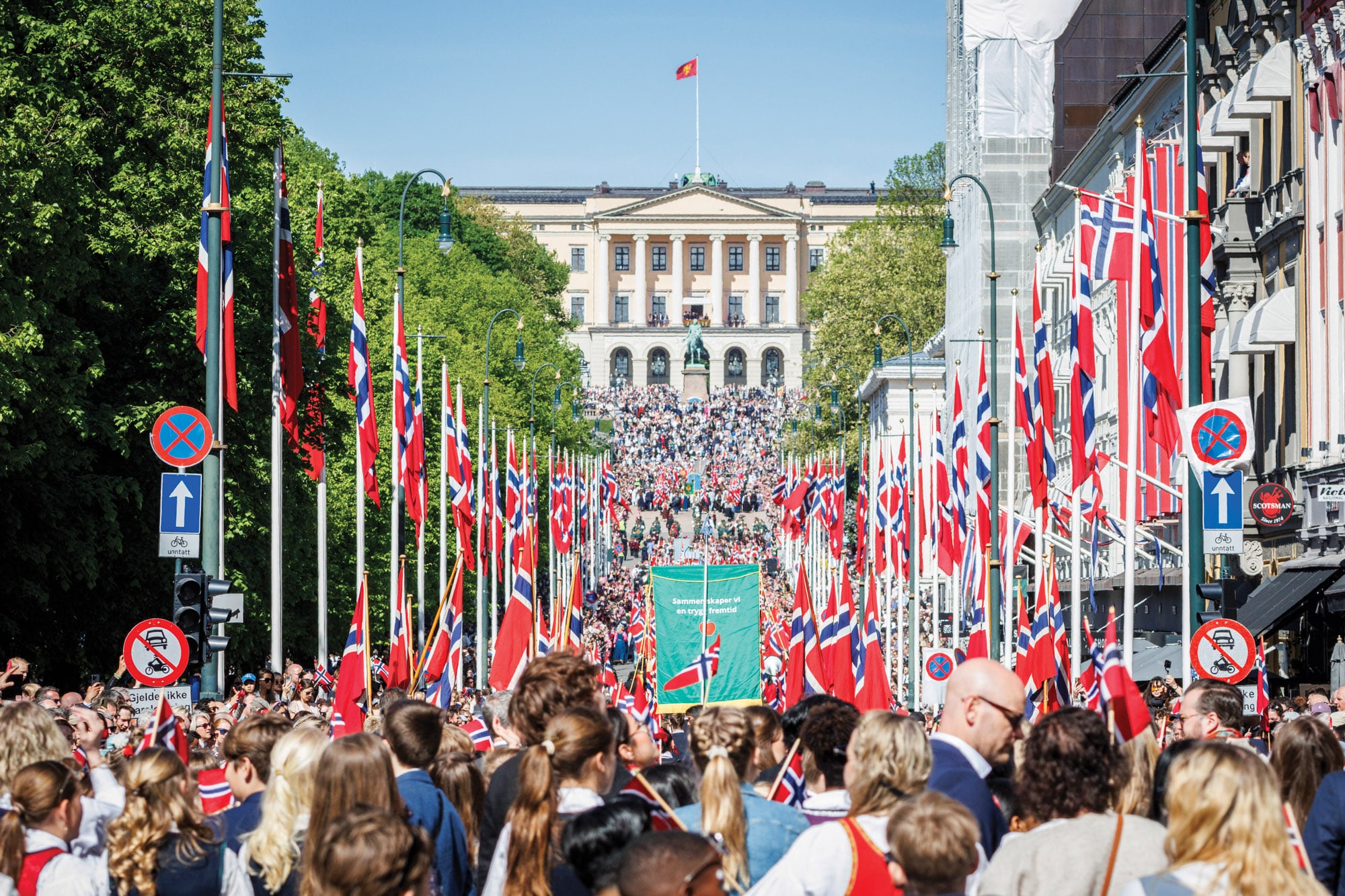 El desfile infantil que cada año tiene lugar en el Día Nacional, el 17 de mayo. 