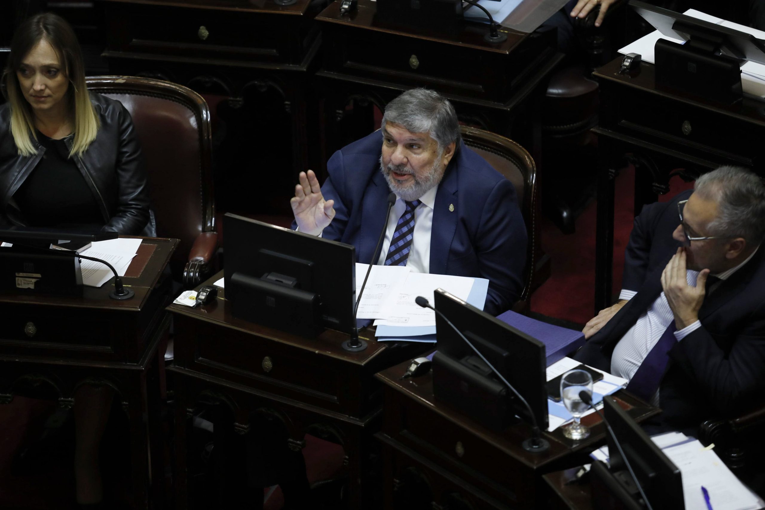 Sesión en el Senado para tratar Ficha Limpia. José Mayans
