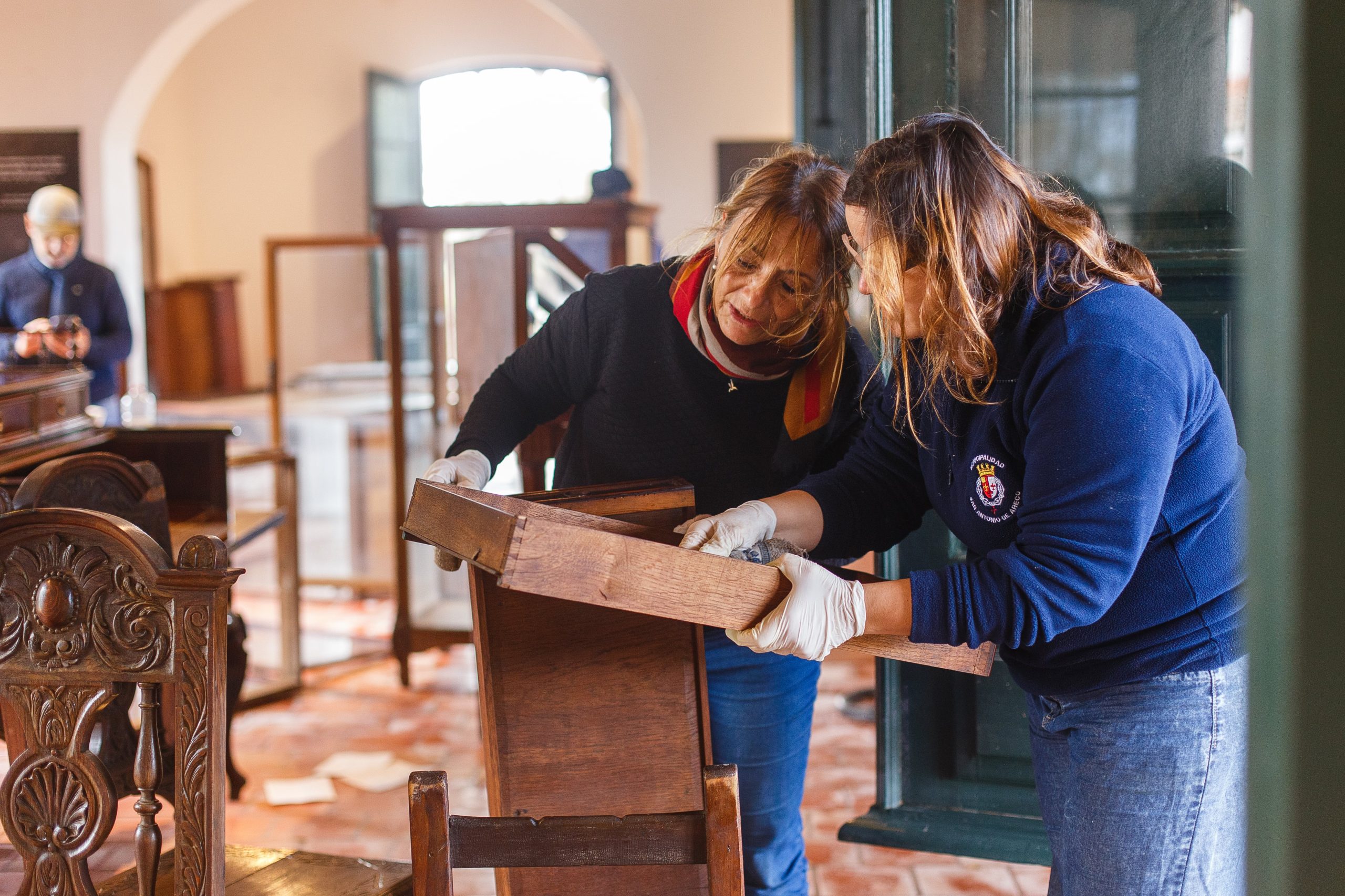 En el museo Güiraldes lograron rescatar las colecciones y trasladarlas al lugar seguro dentro del predio. El patrimonio quedó a salvo.