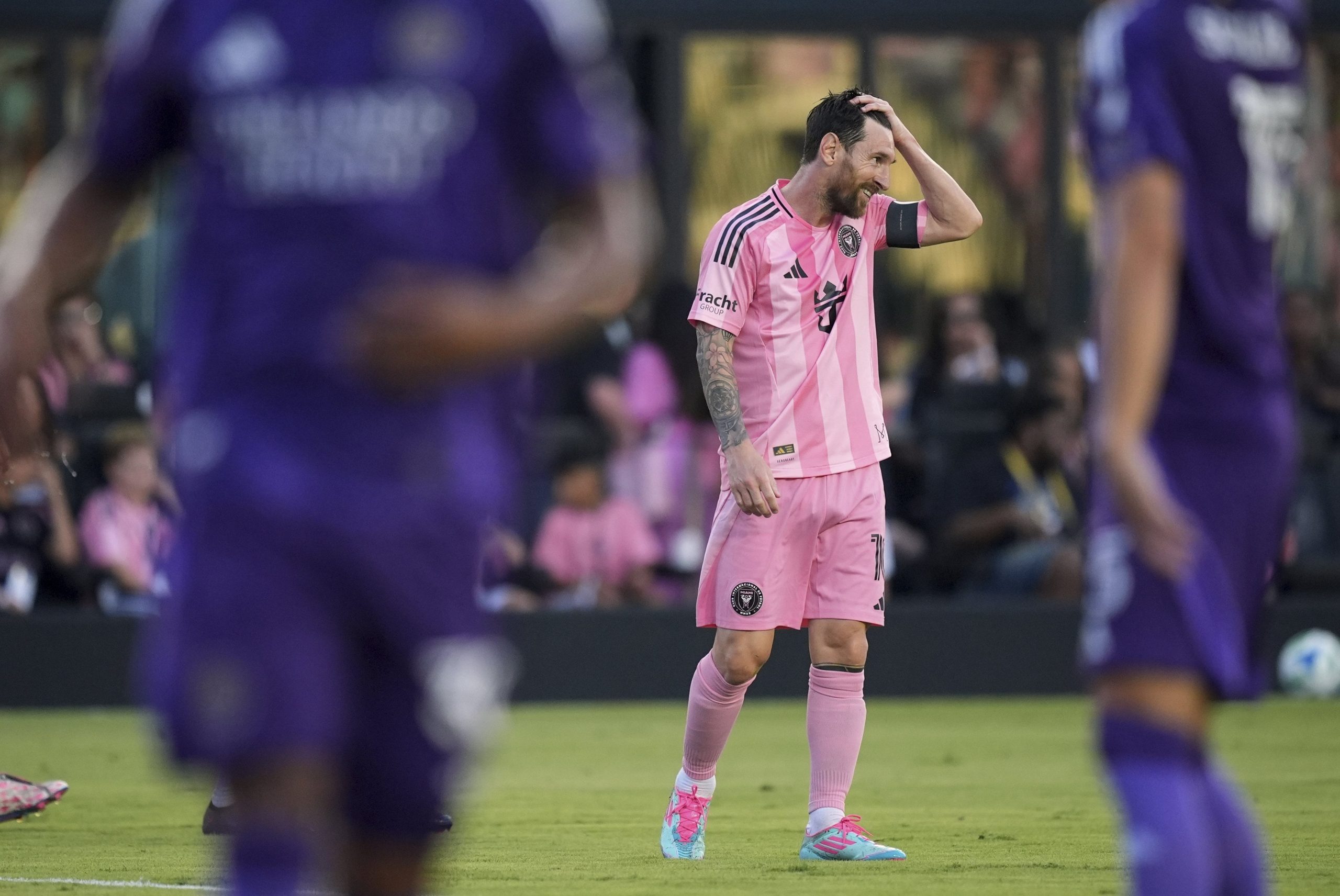 La frustración de Lionel Messi, en la derrota de Inter Miami frente a Orlando City