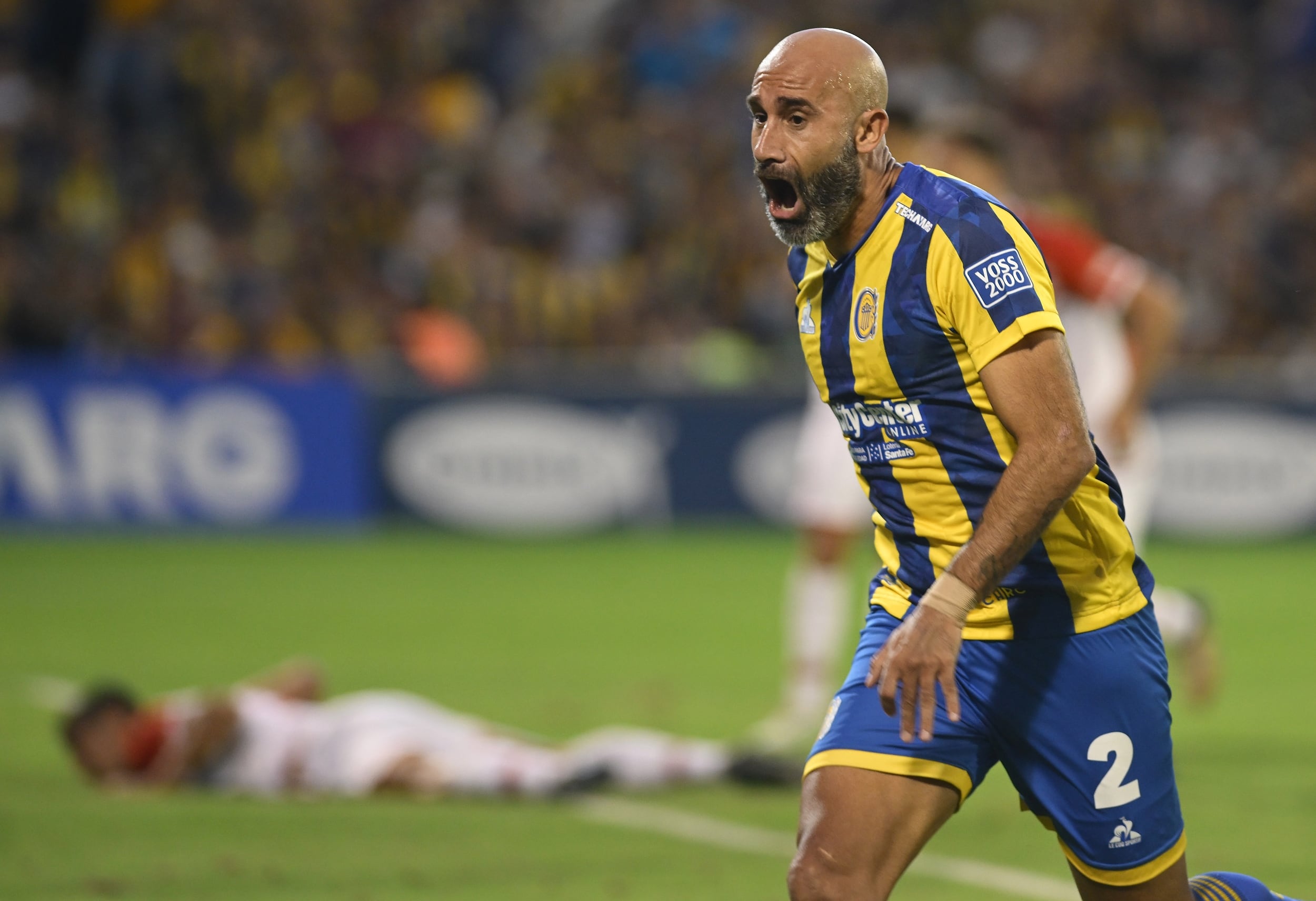 Carlos Quintana convirtió uno de los dos goles con los que Rosario Central venció a Estudiantes