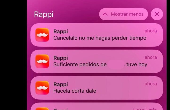 Una joven hizo un pedido por una app y recibió insólitos mensajes de parte del repartidor