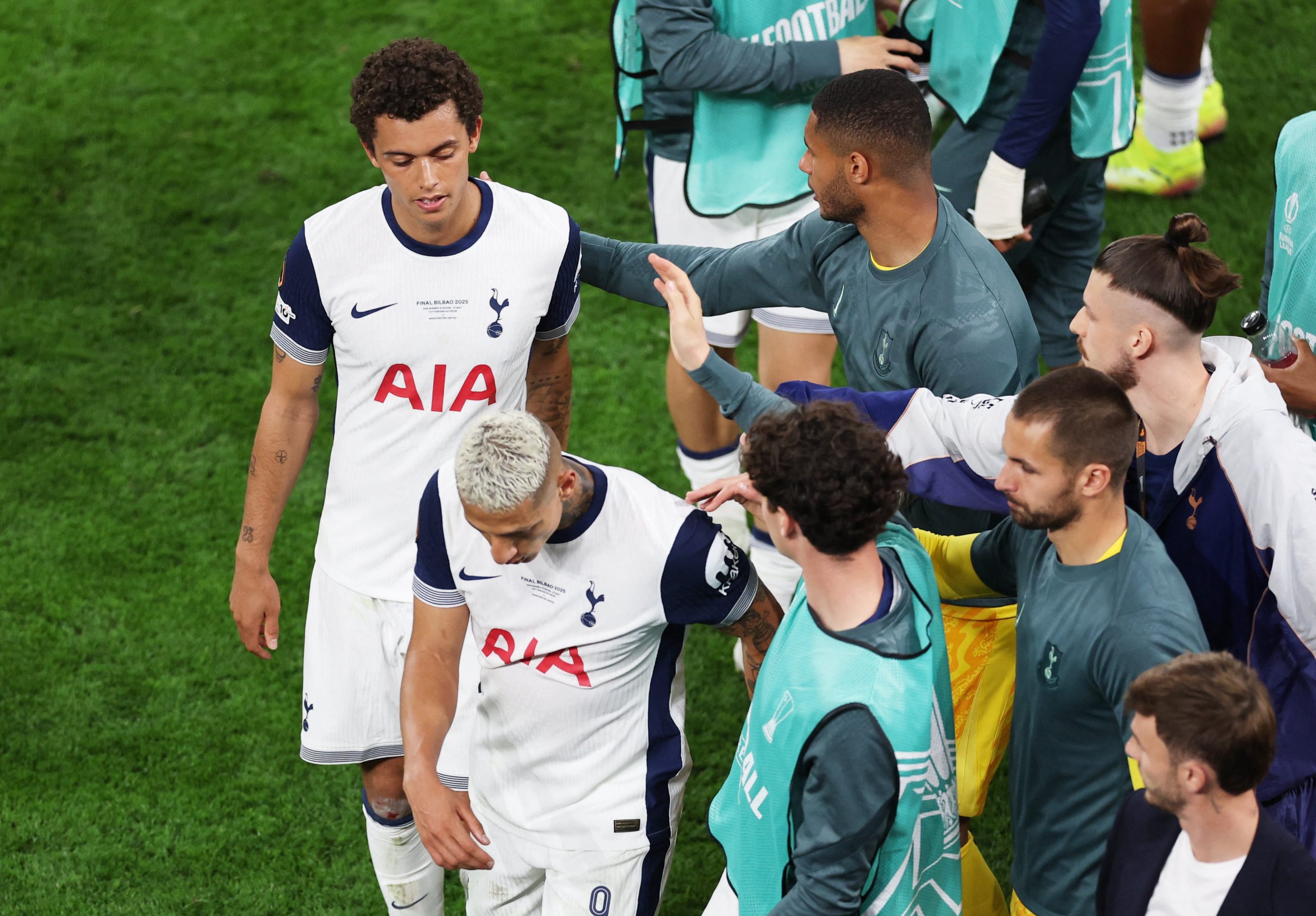Tottenham vs Man. United por la final de la UEFA Europa League del 2025.