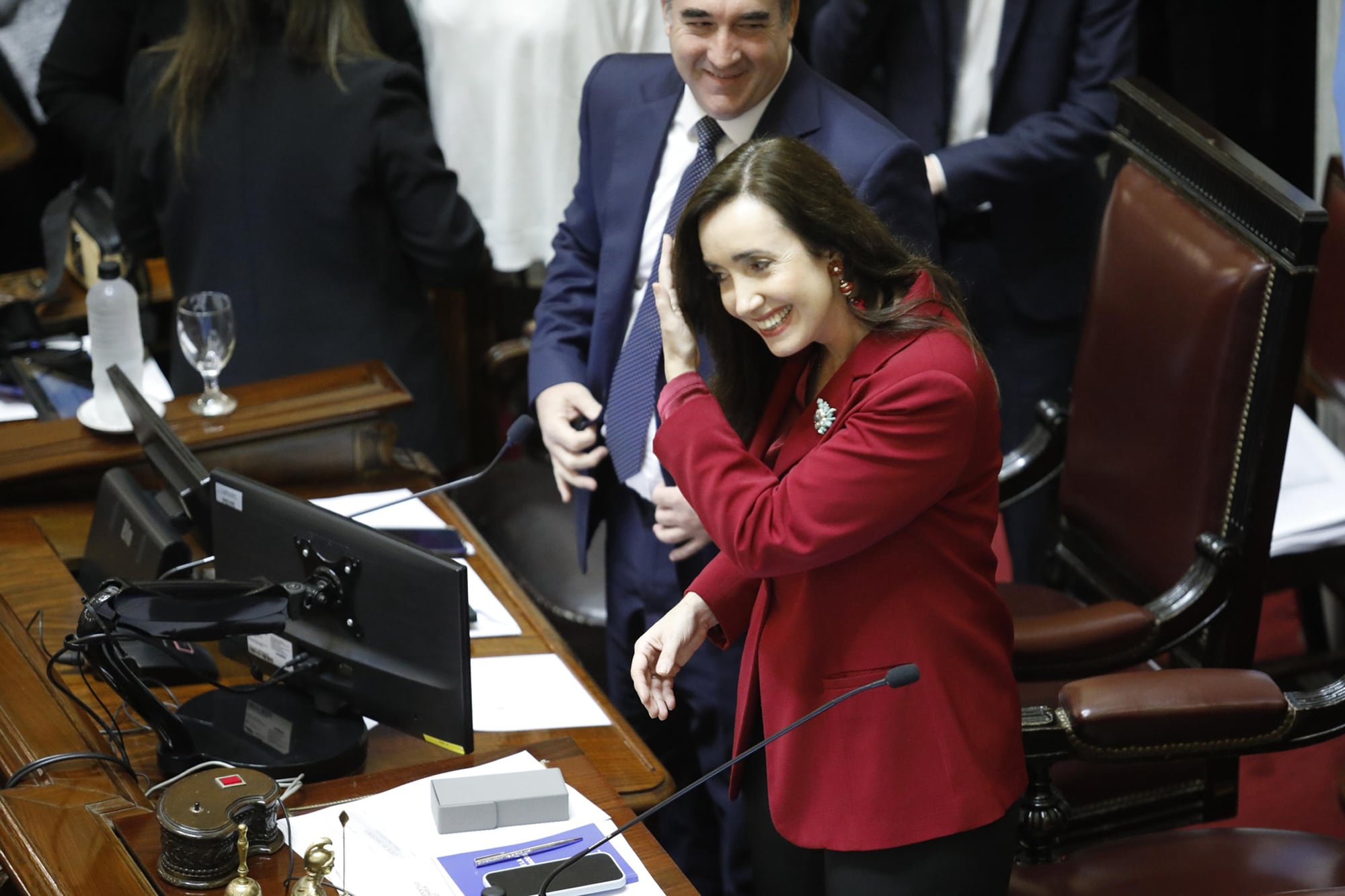 Victoria Villarruel encabeza la sesión del Senado